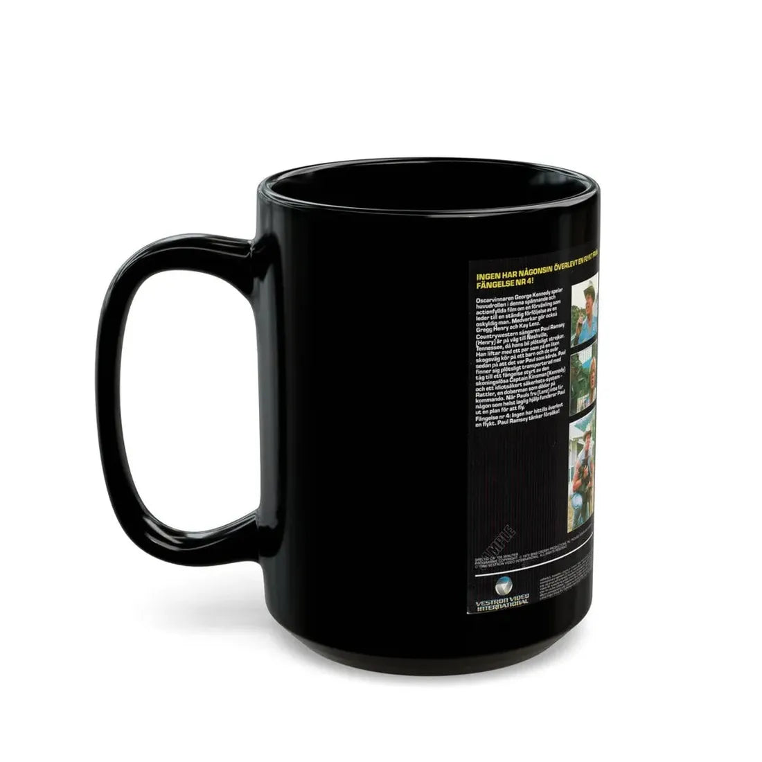 MEAN DOG BLUES SWEDISH (VHS COVER) - Black Coffee Mug - Go Mug Yourself