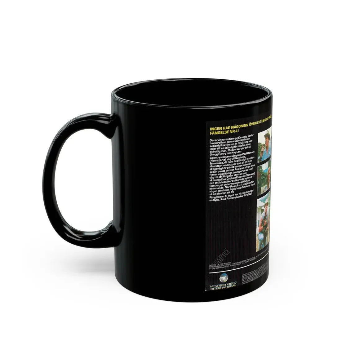 MEAN DOG BLUES SWEDISH (VHS COVER) - Black Coffee Mug - Go Mug Yourself