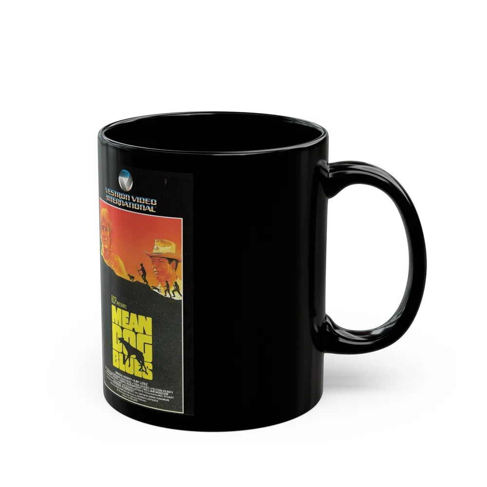 MEAN DOG BLUES SWEDISH (VHS COVER) - Black Coffee Mug-Go Mug Yourself