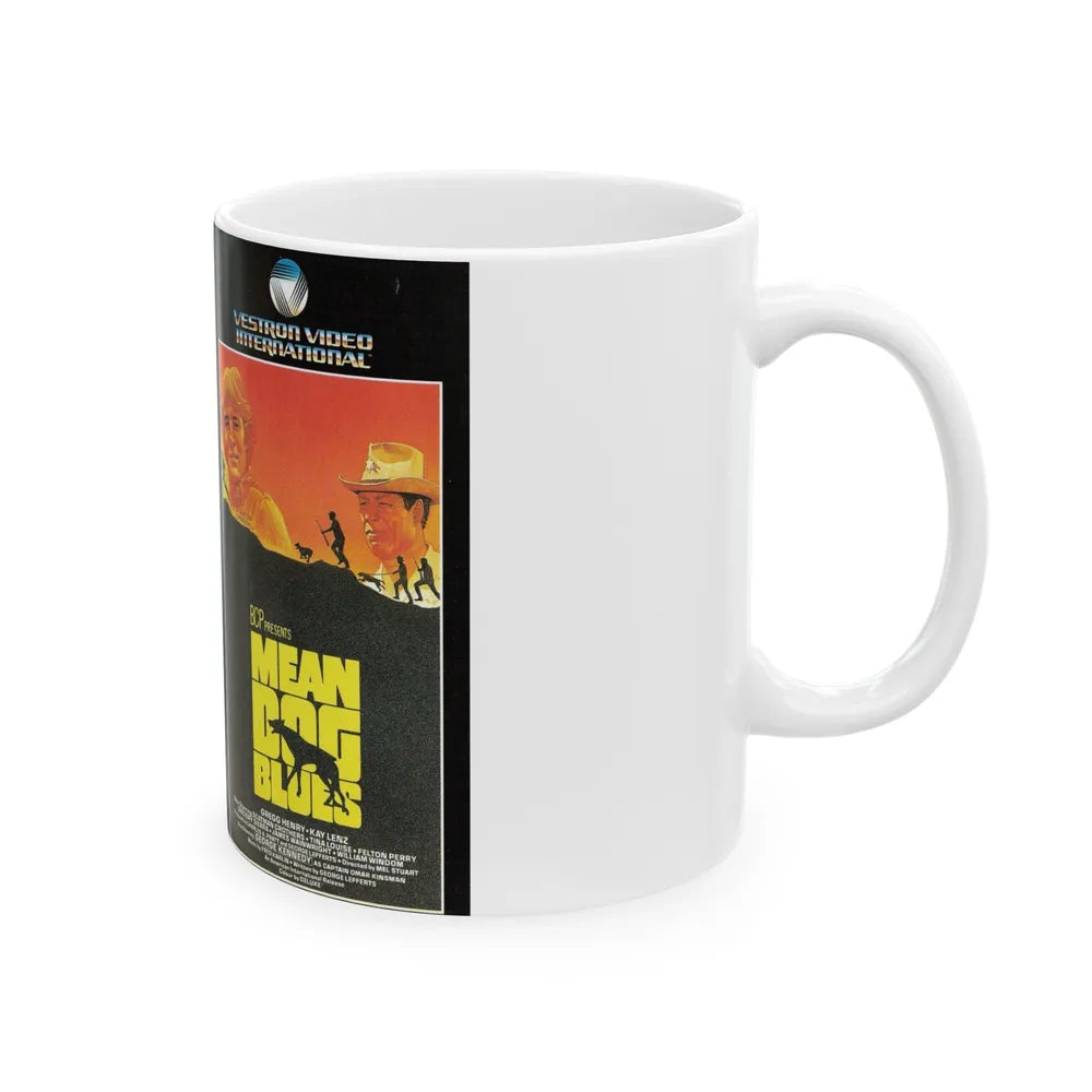 MEAN DOG BLUES SWEDISH (VHS COVER) - White Coffee Mug-Go Mug Yourself