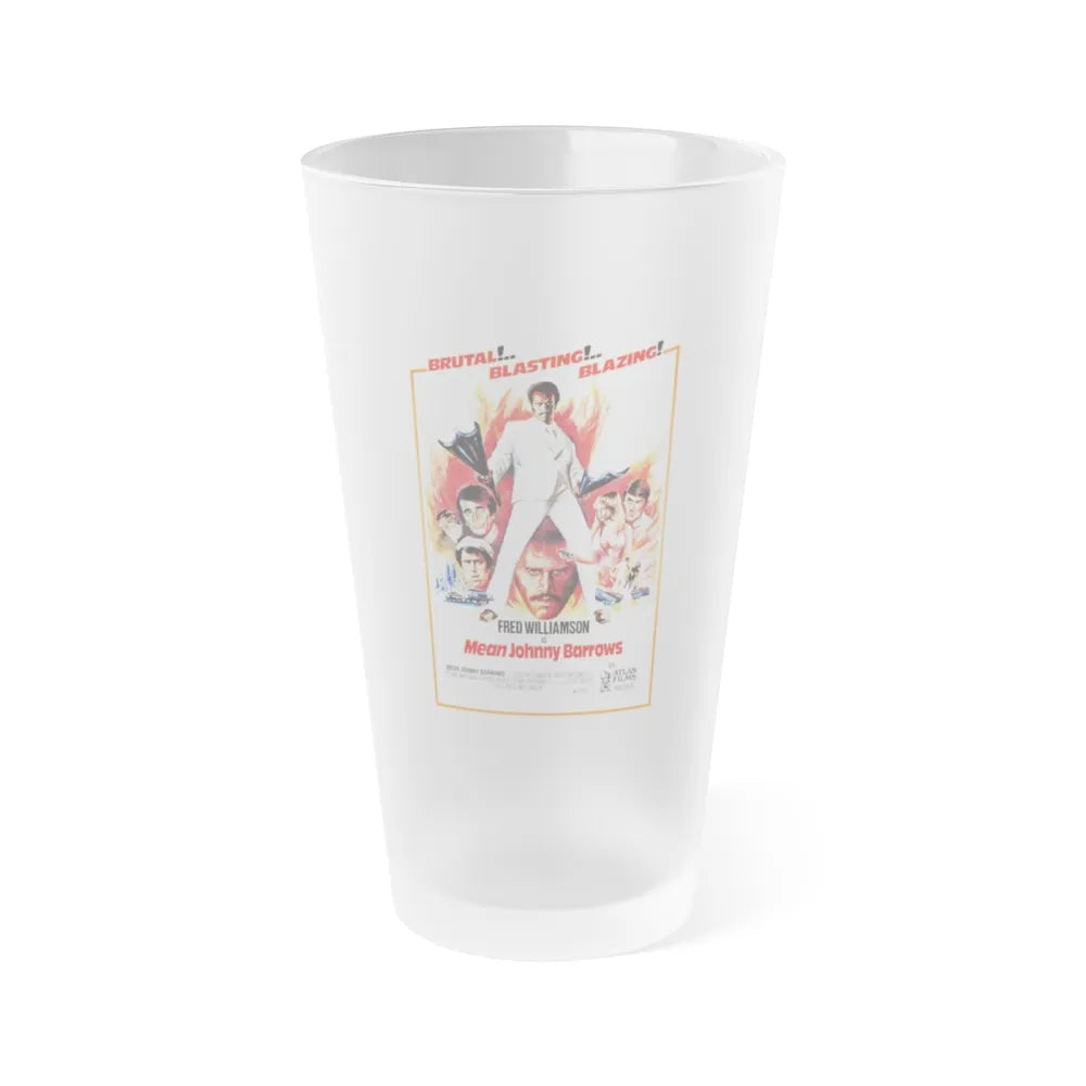 MEAN JOHNNY BARROWS 1976 Movie Poster - Frosted Pint Glass 16oz-16oz-Frosted-Go Mug Yourself