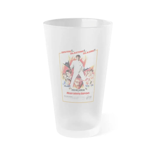 MEAN JOHNNY BARROWS 1976 Movie Poster - Frosted Pint Glass 16oz 16oz Frosted - Go Mug Yourself