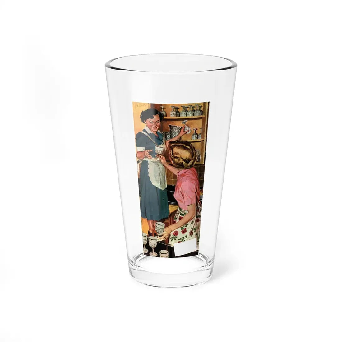 Measure of Devotion, Collier's, November 1, 1952 (Magazine Illustration) Pint Glass 16oz 16oz - Go Mug Yourself