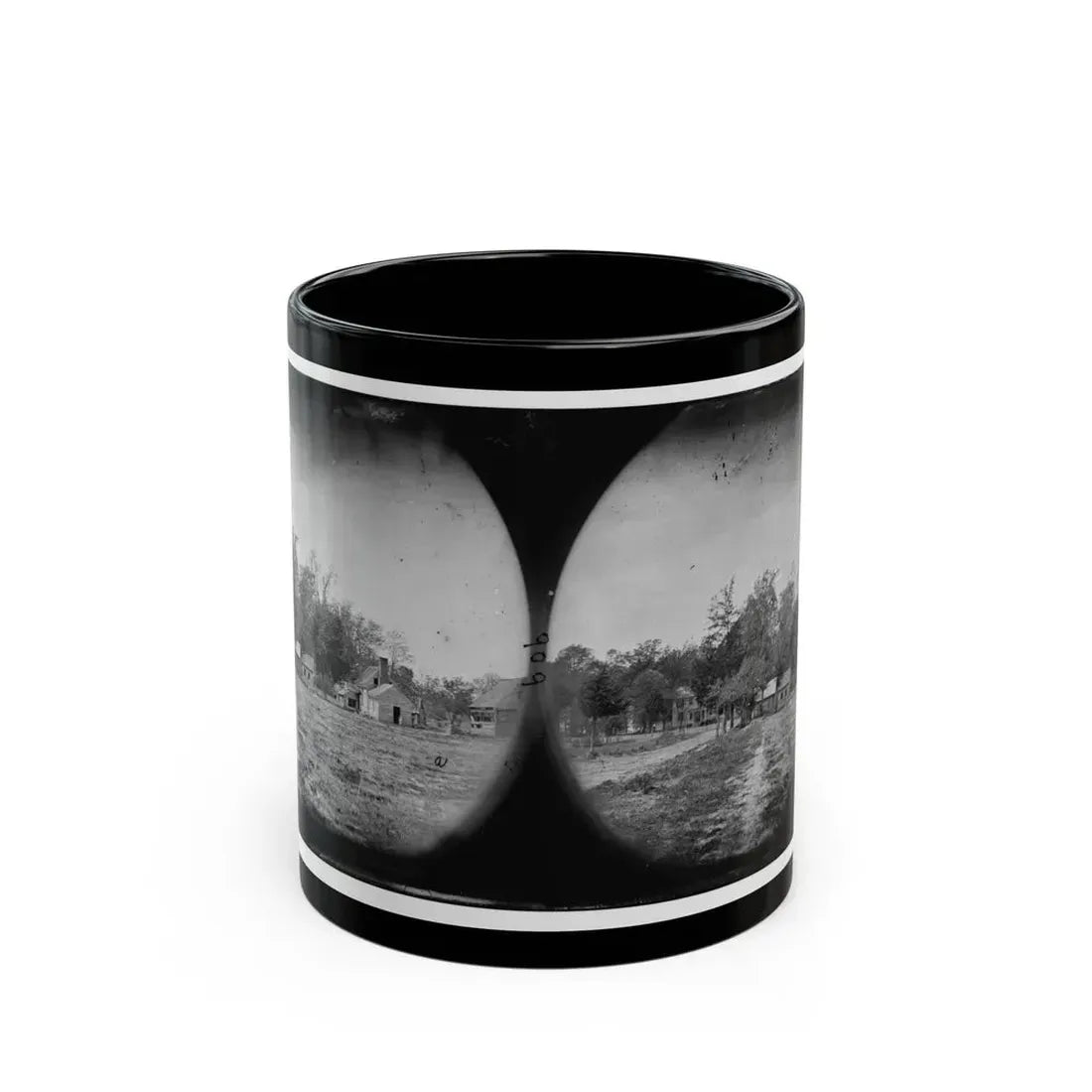 Mechanicsville, Va. View Of Houses (U.S. Civil War) Black Coffee Mug 11oz - Go Mug Yourself