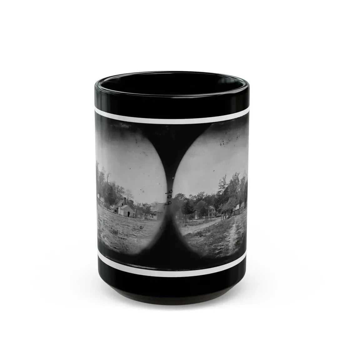 Mechanicsville, Va. View Of Houses (U.S. Civil War) Black Coffee Mug 15oz - Go Mug Yourself