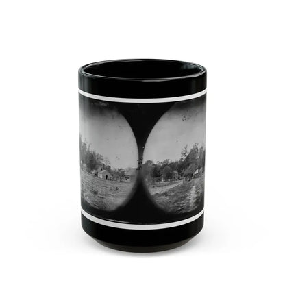 Mechanicsville, Va. View Of Houses (U.S. Civil War) Black Coffee Mug 15oz - Go Mug Yourself