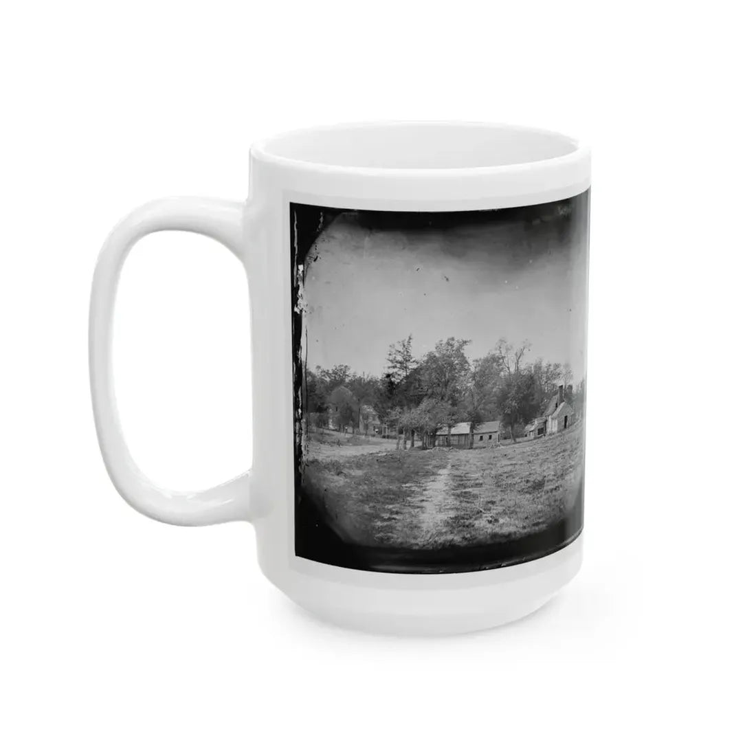 Mechanicsville, Va. View Of Houses (U.S. Civil War) White Coffee Mug - Go Mug Yourself