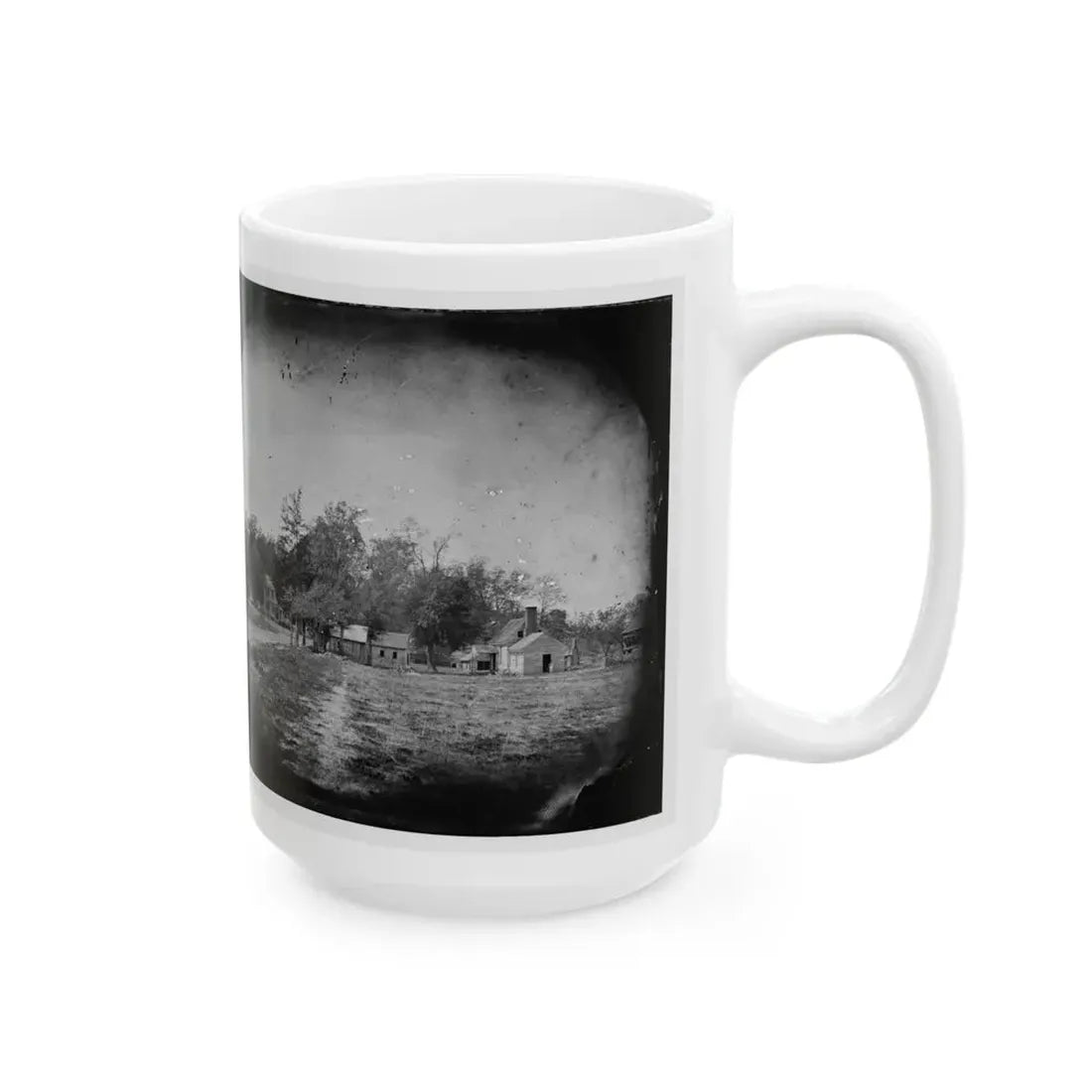 Mechanicsville, Va. View Of Houses (U.S. Civil War) White Coffee Mug - Go Mug Yourself