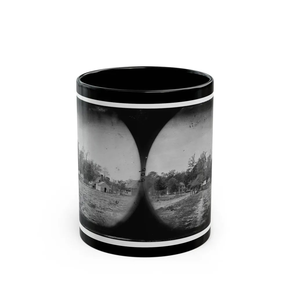 Mechanicsville, Va. View Of Houses (U.S. Civil War) Black Coffee Mug-11oz-Go Mug Yourself