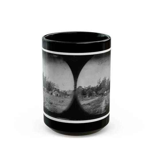 Mechanicsville, Va. View Of Houses (U.S. Civil War) Black Coffee Mug-15oz-Go Mug Yourself