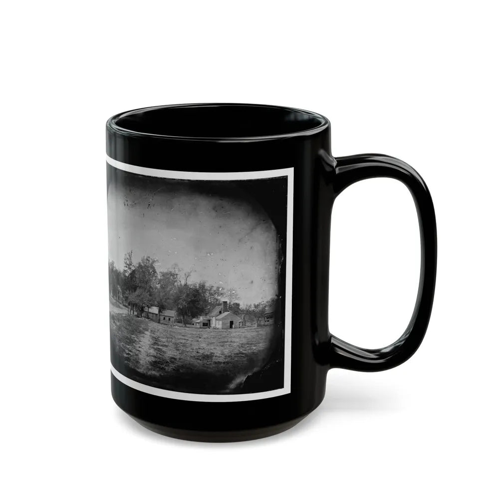 Mechanicsville, Va. View Of Houses (U.S. Civil War) Black Coffee Mug-Go Mug Yourself