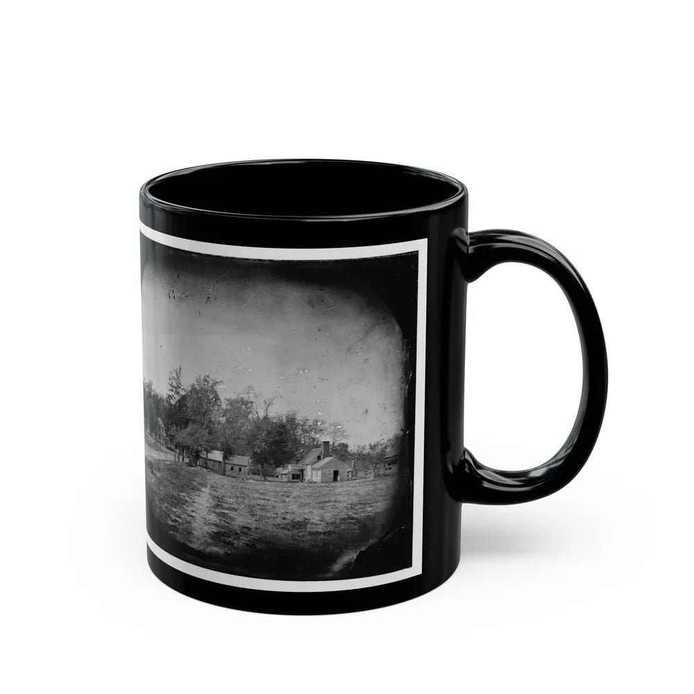 Mechanicsville, Va. View Of Houses (U.S. Civil War) Black Coffee Mug-Go Mug Yourself