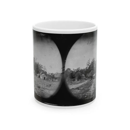 Mechanicsville, Va. View Of Houses (U.S. Civil War) White Coffee Mug-11oz-Go Mug Yourself