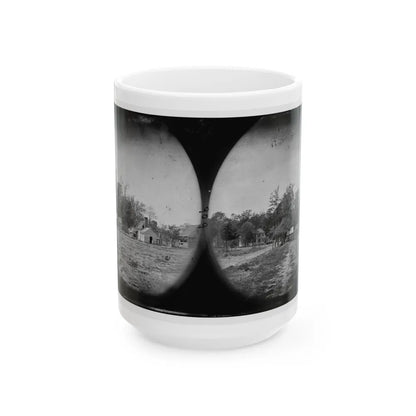 Mechanicsville, Va. View Of Houses (U.S. Civil War) White Coffee Mug-15oz-Go Mug Yourself