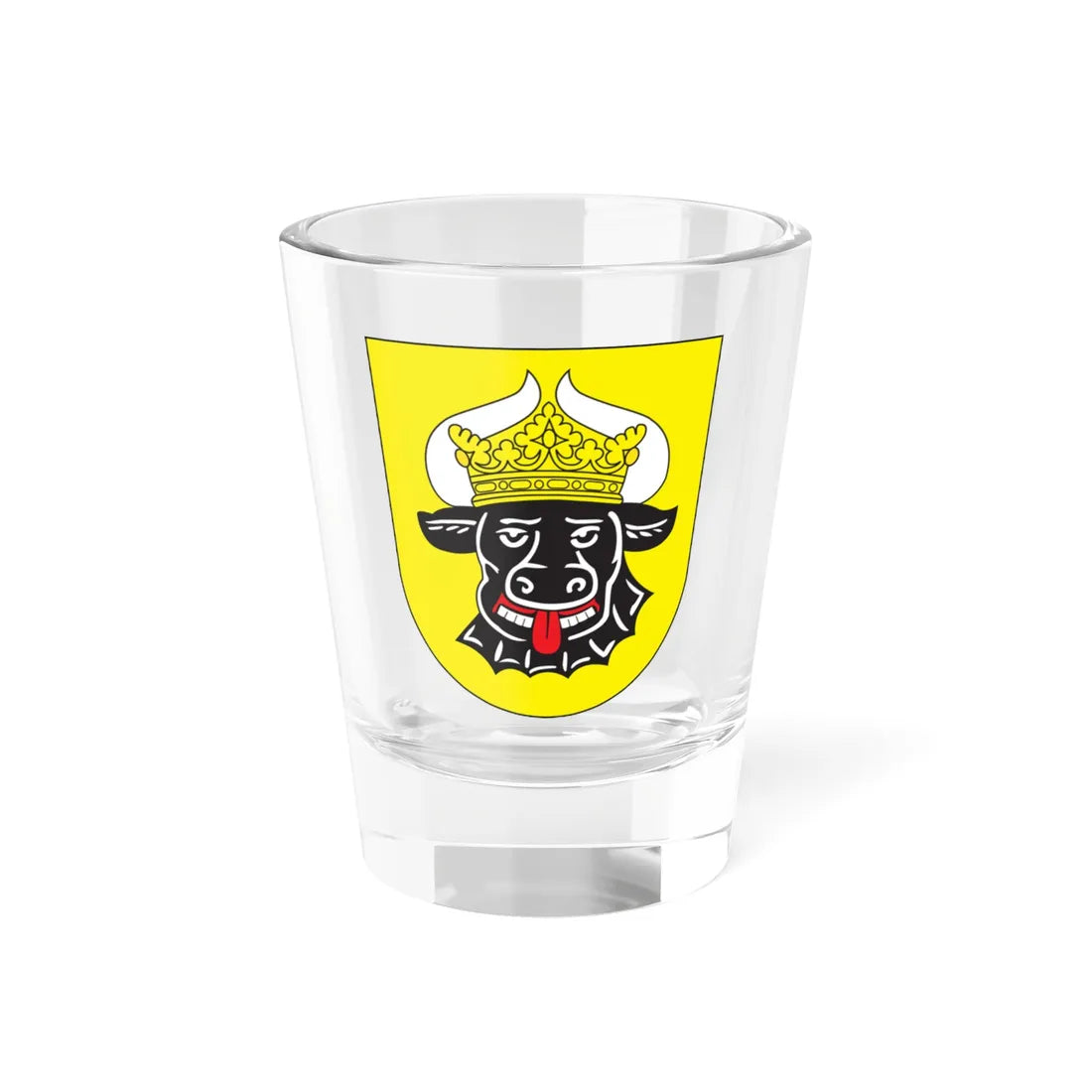 Mecklenburg Arms (Denmark) (Coat of Arms) Shot Glass 1.5oz 1.5oz - Go Mug Yourself