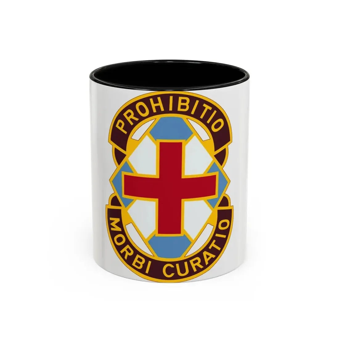 MEDDAC Augsburg US (U.S. Army) Accent Coffee Mug 11oz Black - Go Mug Yourself