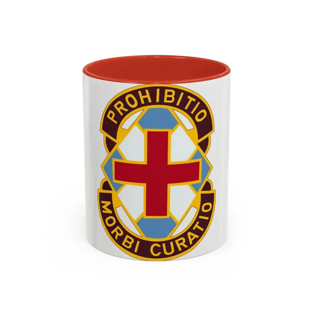 MEDDAC Augsburg US (U.S. Army) Accent Coffee Mug 11oz Red - Go Mug Yourself