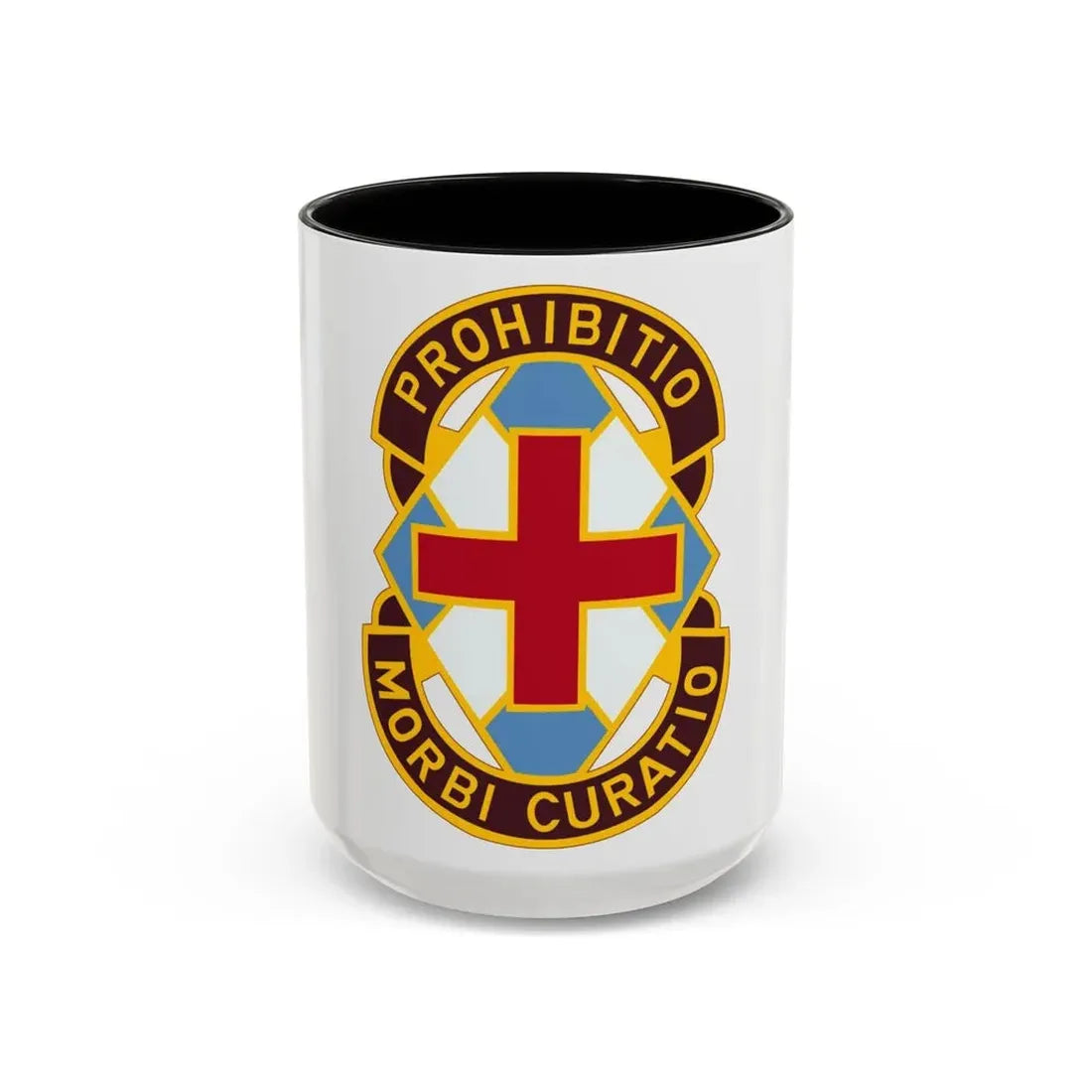MEDDAC Augsburg US (U.S. Army) Accent Coffee Mug 15oz Black - Go Mug Yourself