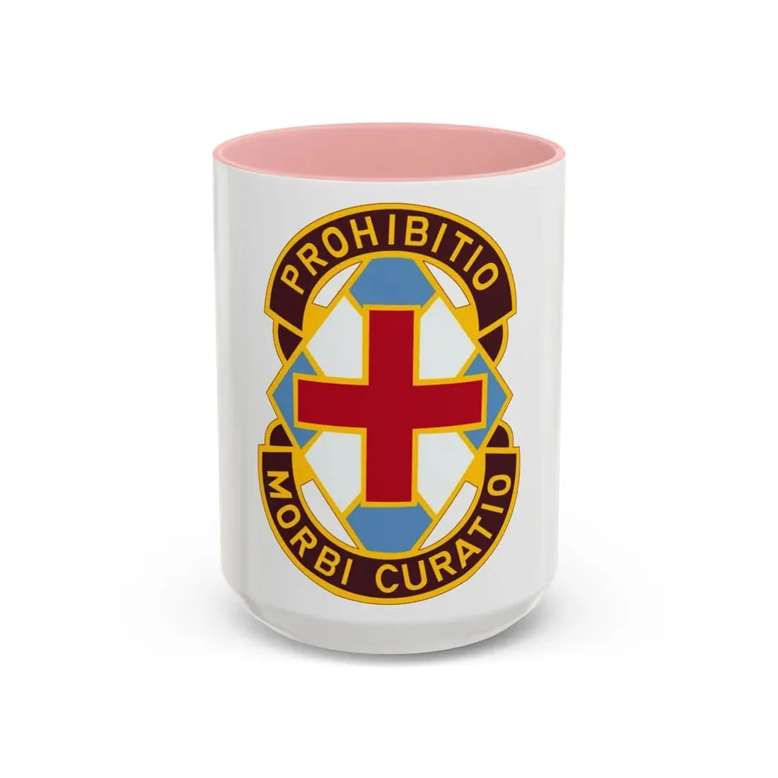MEDDAC Augsburg US (U.S. Army) Accent Coffee Mug 15oz Pink - Go Mug Yourself