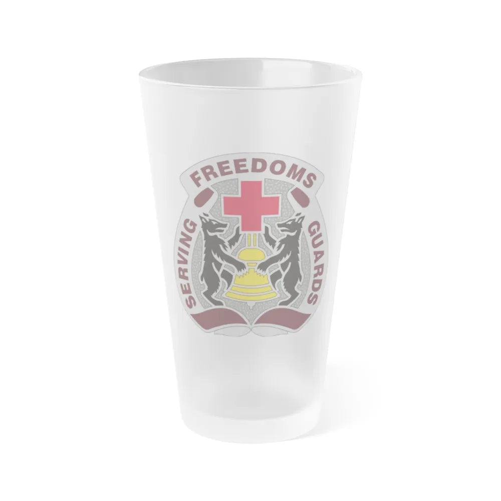 MEDDAC Berlin US (U.S. Army) Frosted Pint Glass 16oz-Go Mug Yourself