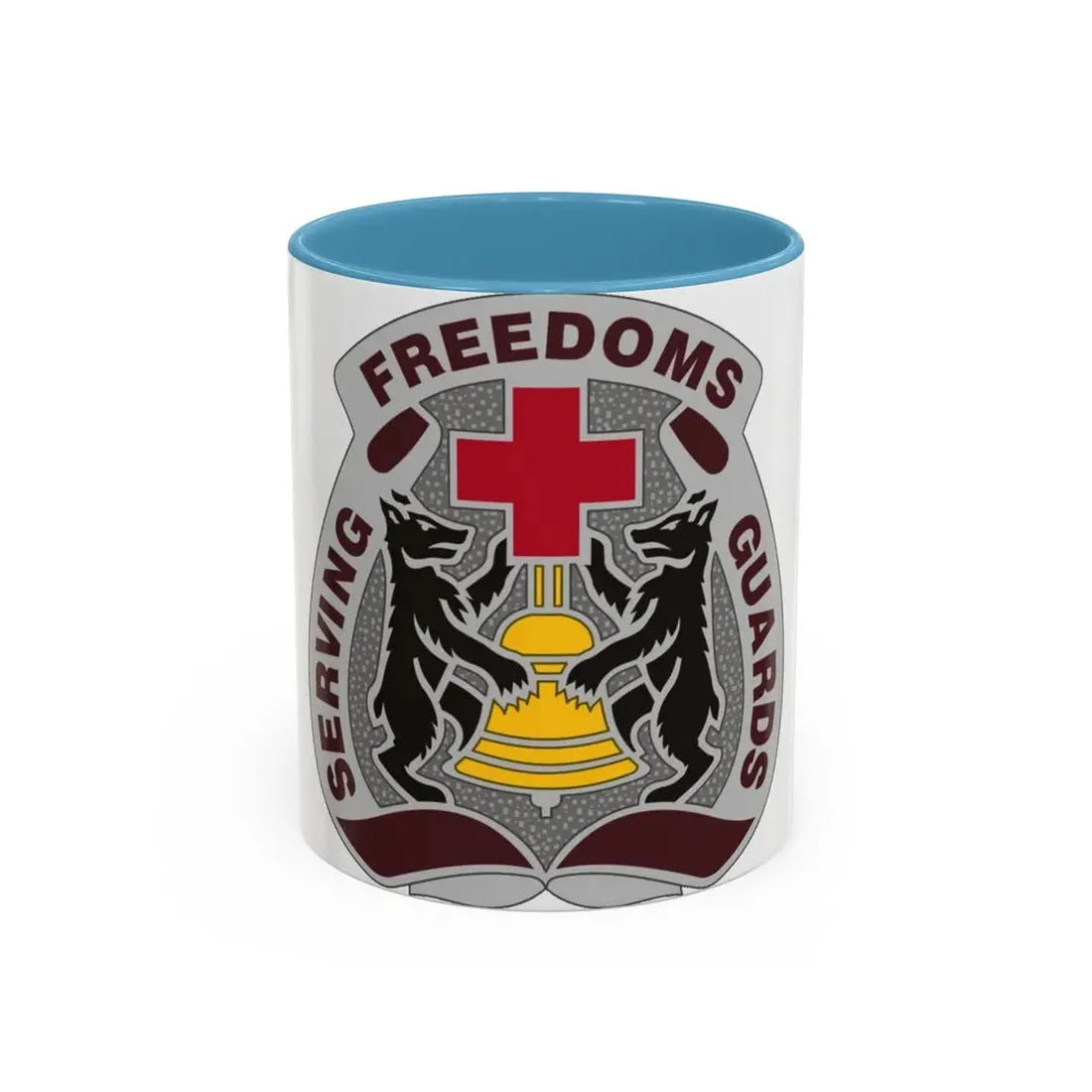 MEDDAC Berlin US (U.S. Army) Accent Coffee Mug 11oz Light Blue - Go Mug Yourself