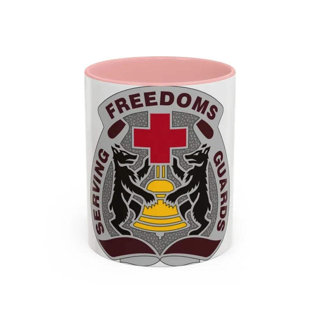 MEDDAC Berlin US (U.S. Army) Accent Coffee Mug 11oz Pink - Go Mug Yourself