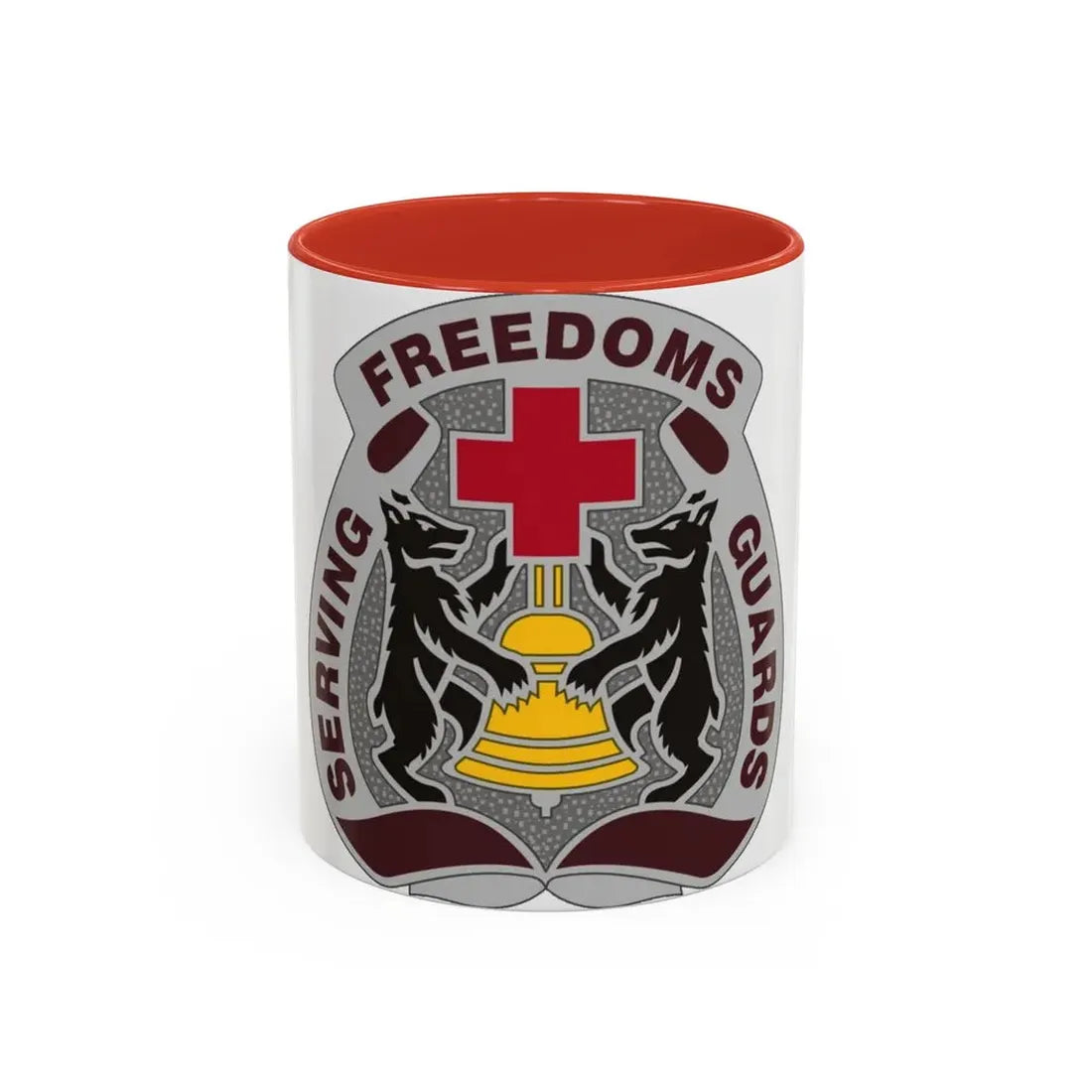 MEDDAC Berlin US (U.S. Army) Accent Coffee Mug 11oz Red - Go Mug Yourself