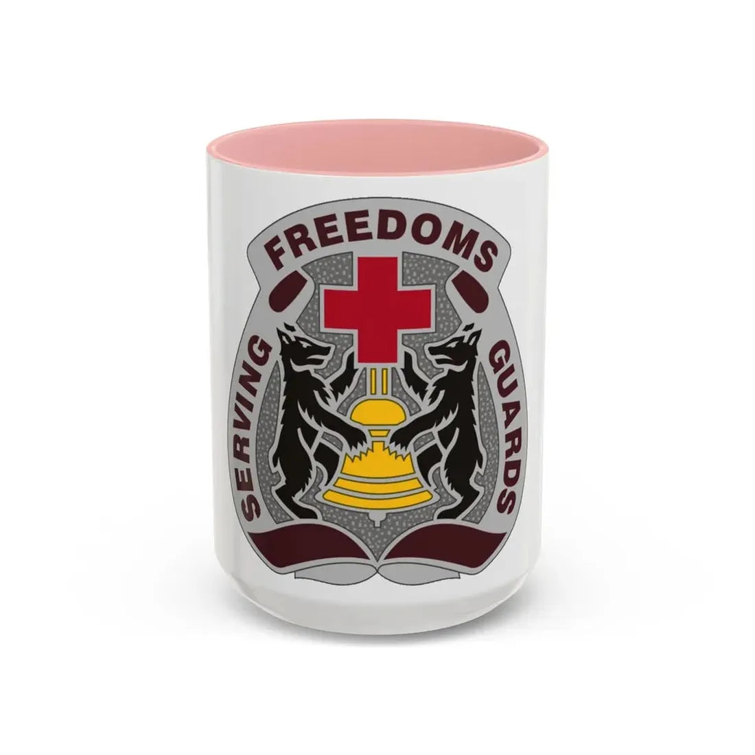 MEDDAC Berlin US (U.S. Army) Accent Coffee Mug 15oz Pink - Go Mug Yourself
