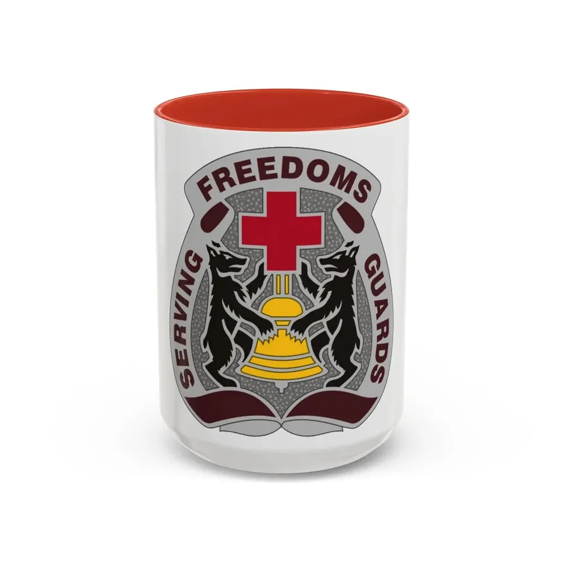 MEDDAC Berlin US (U.S. Army) Accent Coffee Mug 15oz Red - Go Mug Yourself