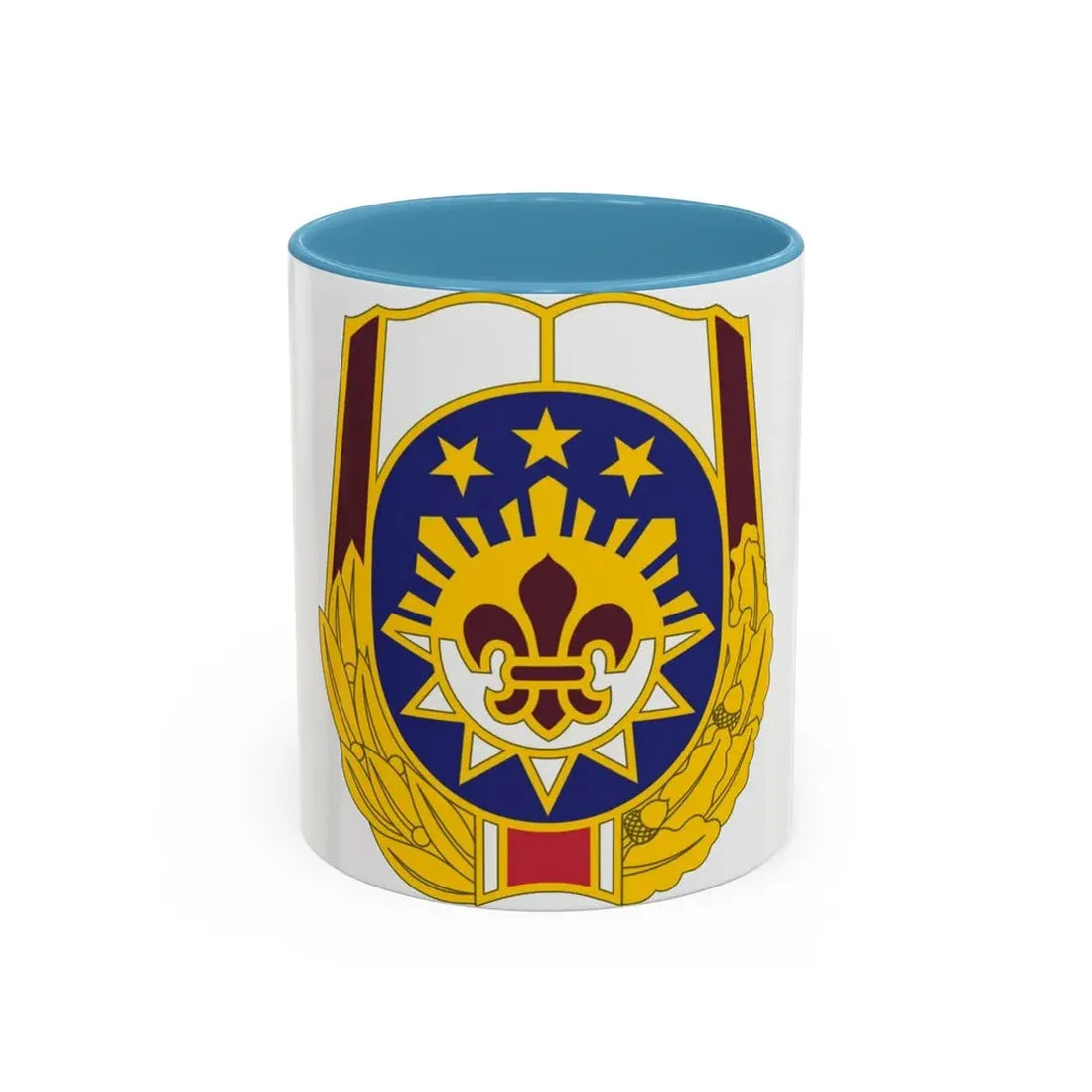 MEDDAC Fort Irwin US (U.S. Army) Accent Coffee Mug 11oz Light Blue - Go Mug Yourself
