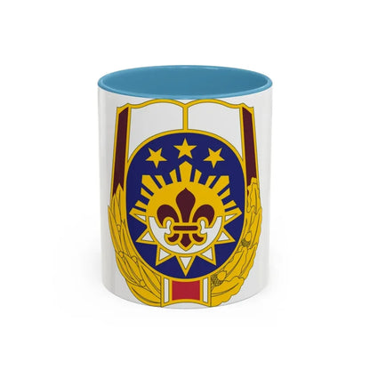 MEDDAC Fort Irwin US (U.S. Army) Accent Coffee Mug 11oz Light Blue - Go Mug Yourself