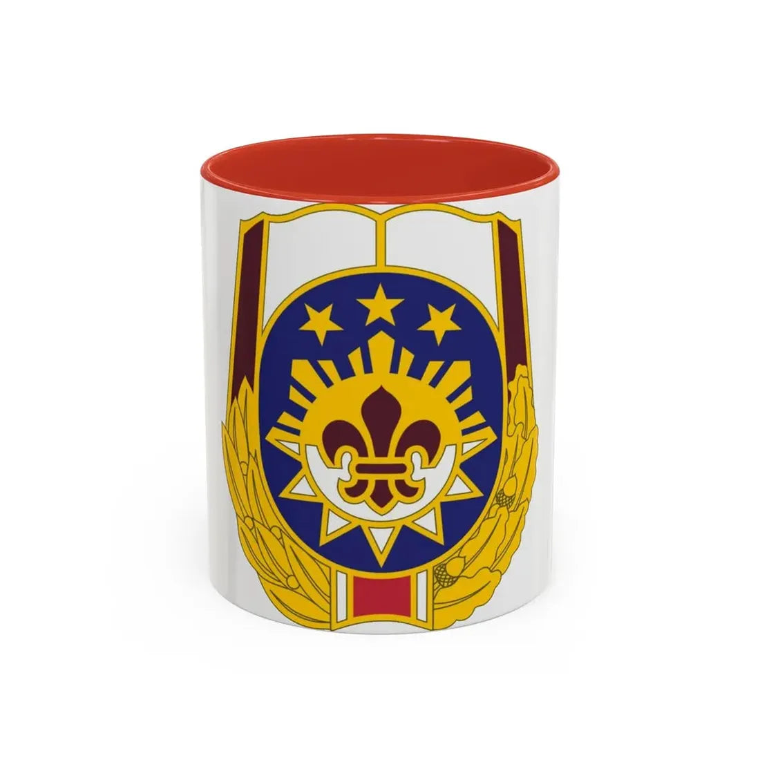 MEDDAC Fort Irwin US (U.S. Army) Accent Coffee Mug 11oz Red - Go Mug Yourself