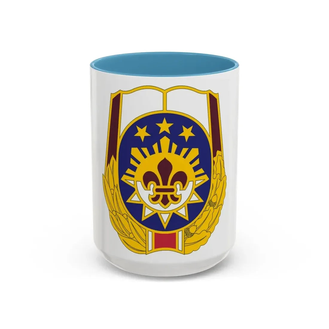 MEDDAC Fort Irwin US (U.S. Army) Accent Coffee Mug 15oz Light Blue - Go Mug Yourself