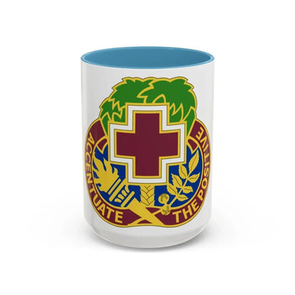 MEDDAC Fort Jackson US (U.S. Army) Accent Coffee Mug 15oz Light Blue - Go Mug Yourself