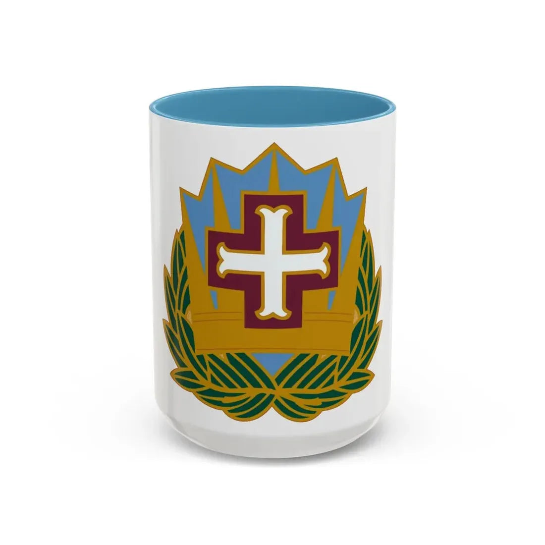 MEDDAC Fort McArthur US (U.S. Army) Accent Coffee Mug 15oz Light Blue - Go Mug Yourself