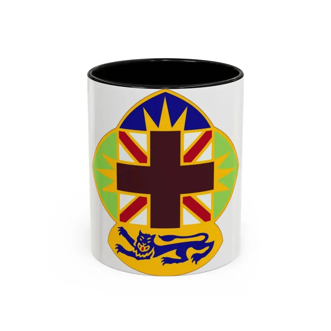 MEDDAC Fort McClellan US (U.S. Army) Accent Coffee Mug 11oz Black - Go Mug Yourself