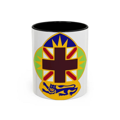 MEDDAC Fort McClellan US (U.S. Army) Accent Coffee Mug 11oz Black - Go Mug Yourself