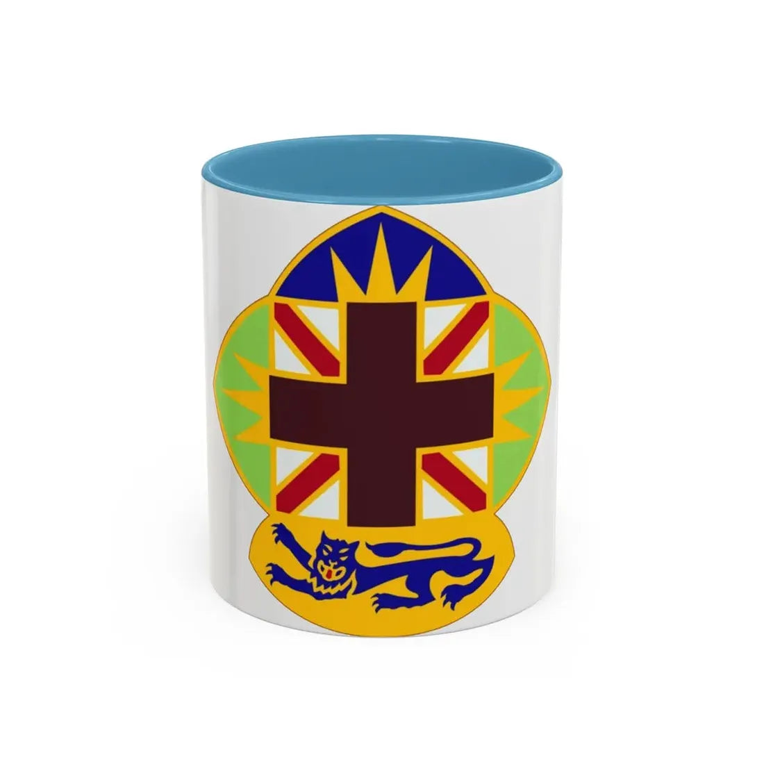 MEDDAC Fort McClellan US (U.S. Army) Accent Coffee Mug 11oz Light Blue - Go Mug Yourself