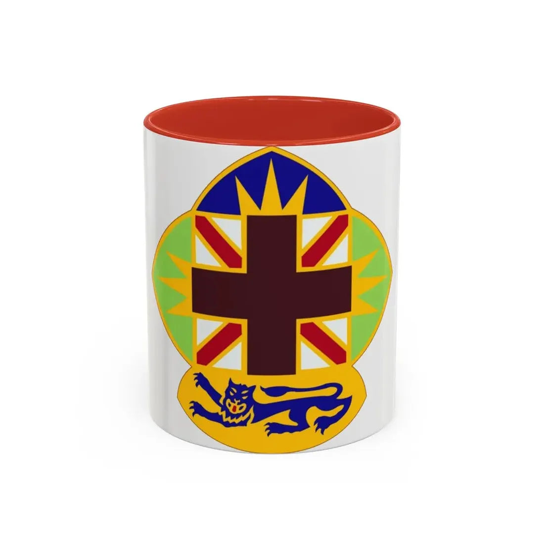 MEDDAC Fort McClellan US (U.S. Army) Accent Coffee Mug 11oz Red - Go Mug Yourself