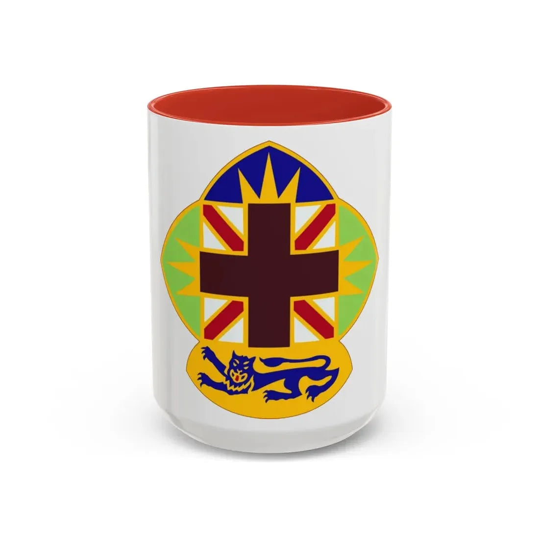 MEDDAC Fort McClellan US (U.S. Army) Accent Coffee Mug 15oz Red - Go Mug Yourself