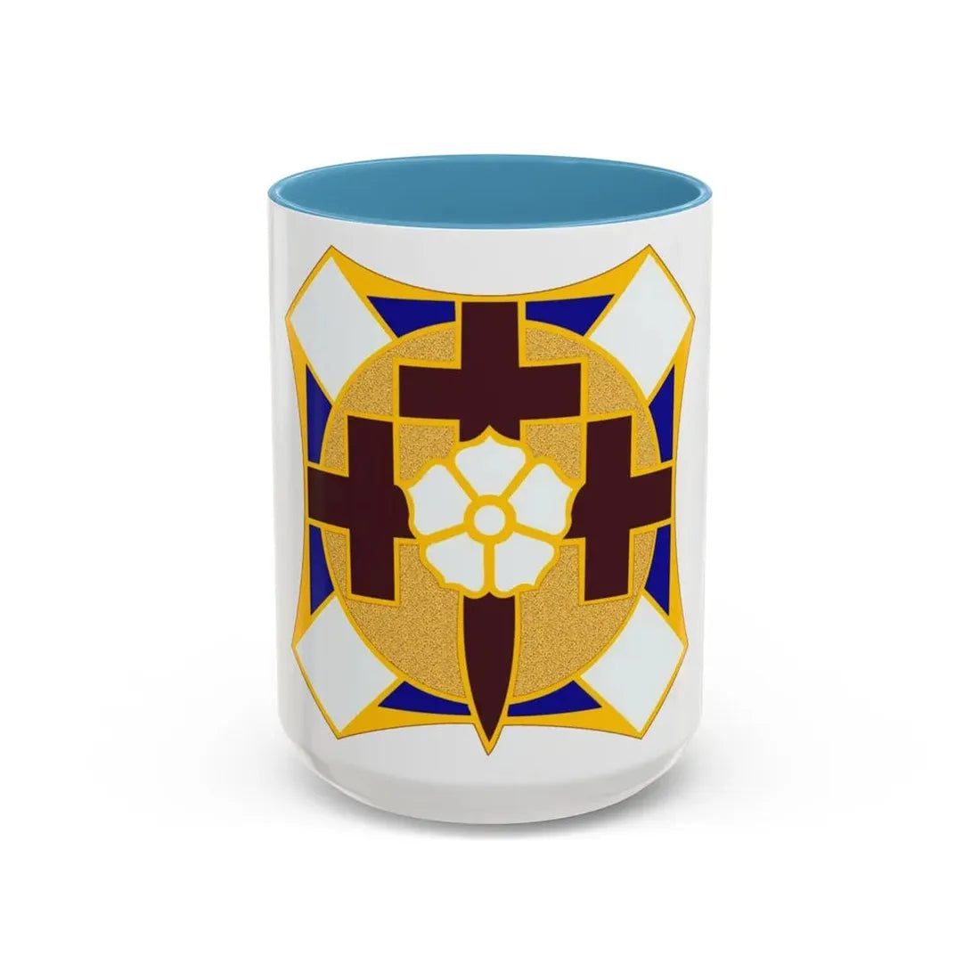 MEDDAC Fort McPherson US (U.S. Army) Accent Coffee Mug 15oz Light Blue - Go Mug Yourself