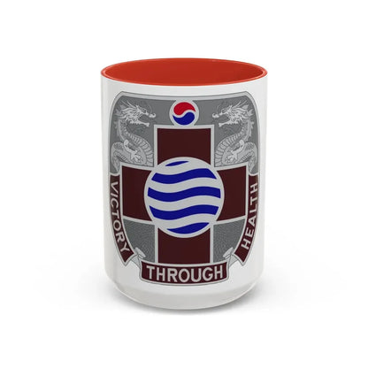 MEDDAC Korea US (U.S. Army) Accent Coffee Mug 15oz Red - Go Mug Yourself