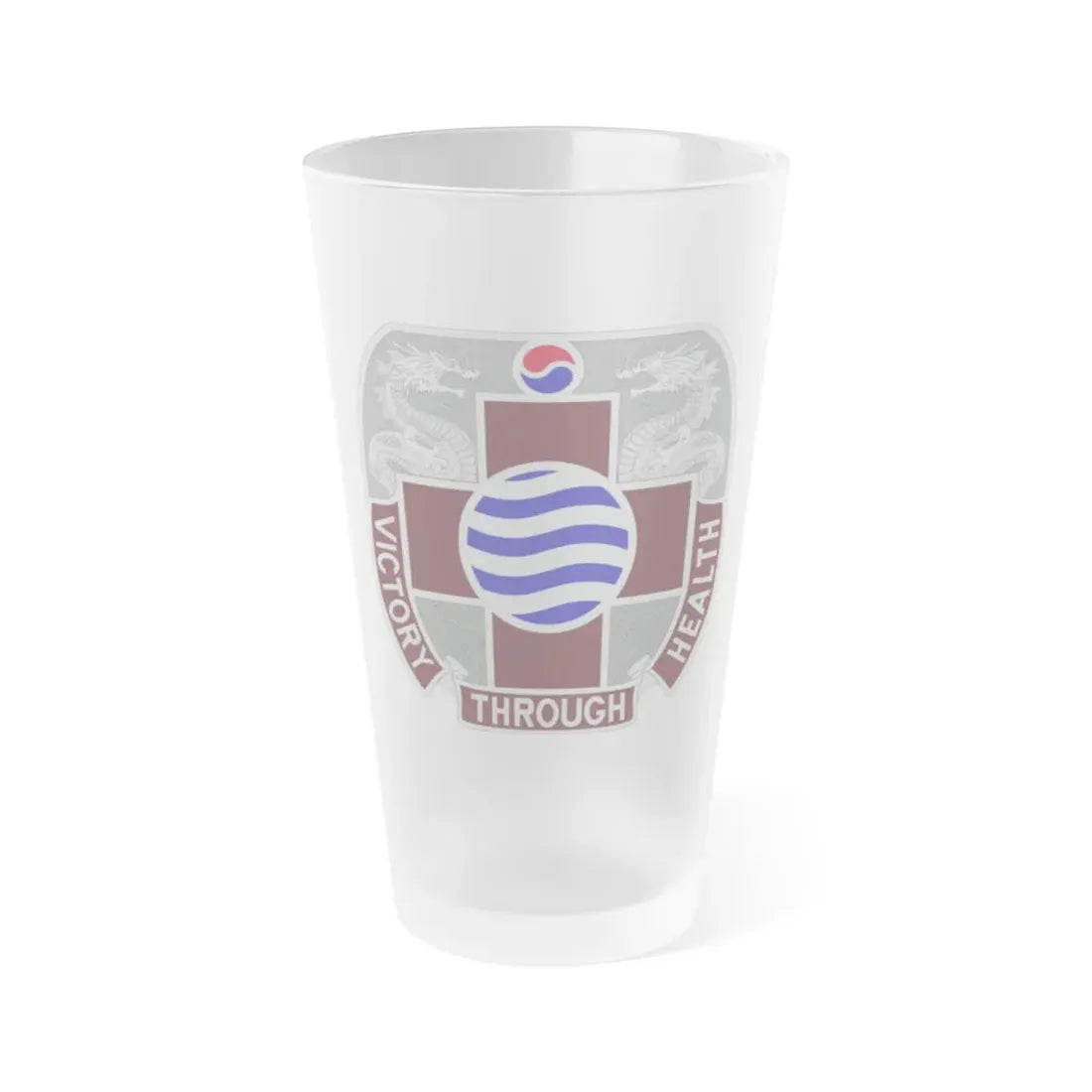 MEDDAC Korea US (U.S. Army) Frosted Pint Glass 16oz Default Title - Go Mug Yourself