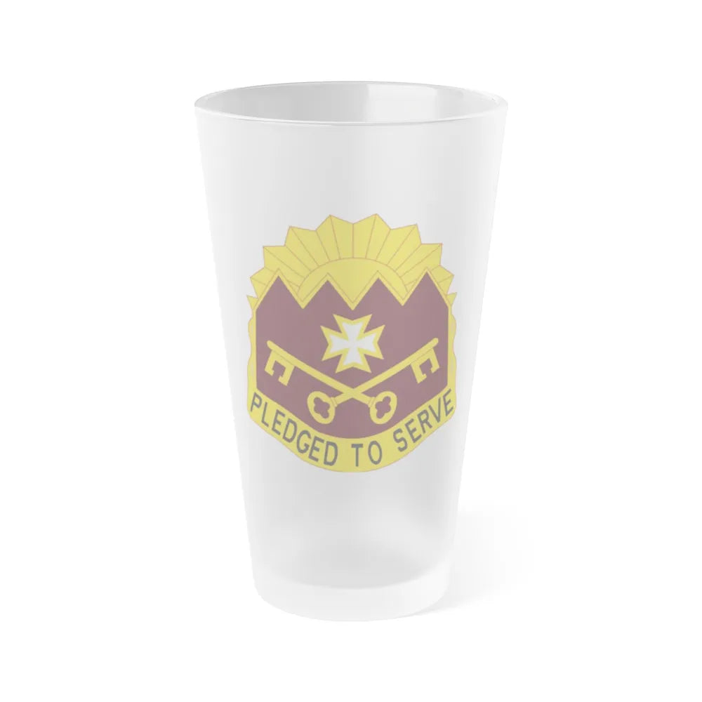 MEDDAC Sierra Depot US (U.S. Army) Frosted Pint Glass 16oz-Go Mug Yourself