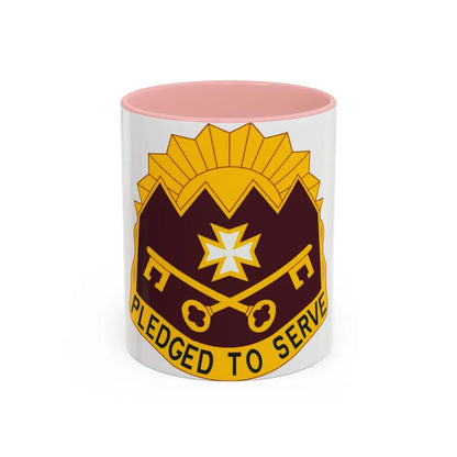 MEDDAC Sierra Depot US (U.S. Army) Accent Coffee Mug 11oz Pink - Go Mug Yourself