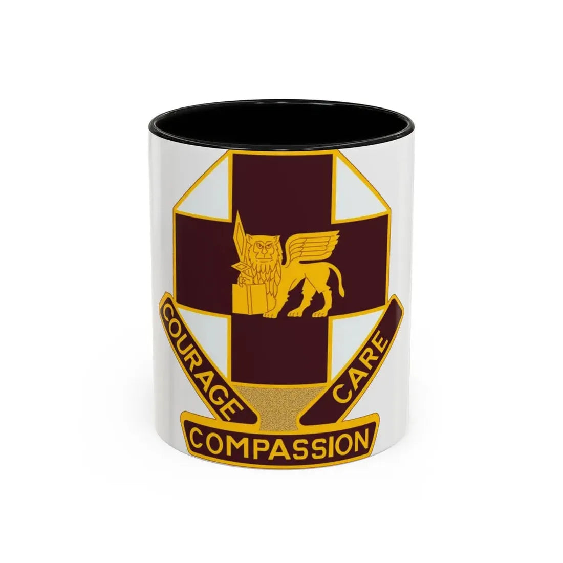 MEDDAC Vicenza US (U.S. Army) Accent Coffee Mug 11oz Black - Go Mug Yourself