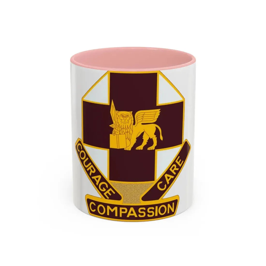 MEDDAC Vicenza US (U.S. Army) Accent Coffee Mug 11oz Pink - Go Mug Yourself