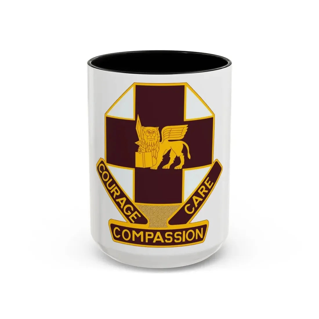 MEDDAC Vicenza US (U.S. Army) Accent Coffee Mug 15oz Black - Go Mug Yourself