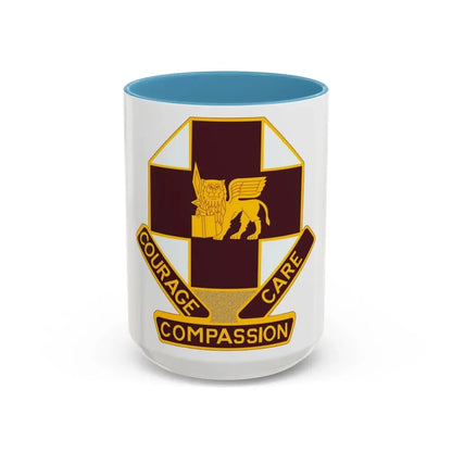 MEDDAC Vicenza US (U.S. Army) Accent Coffee Mug 15oz Light Blue - Go Mug Yourself