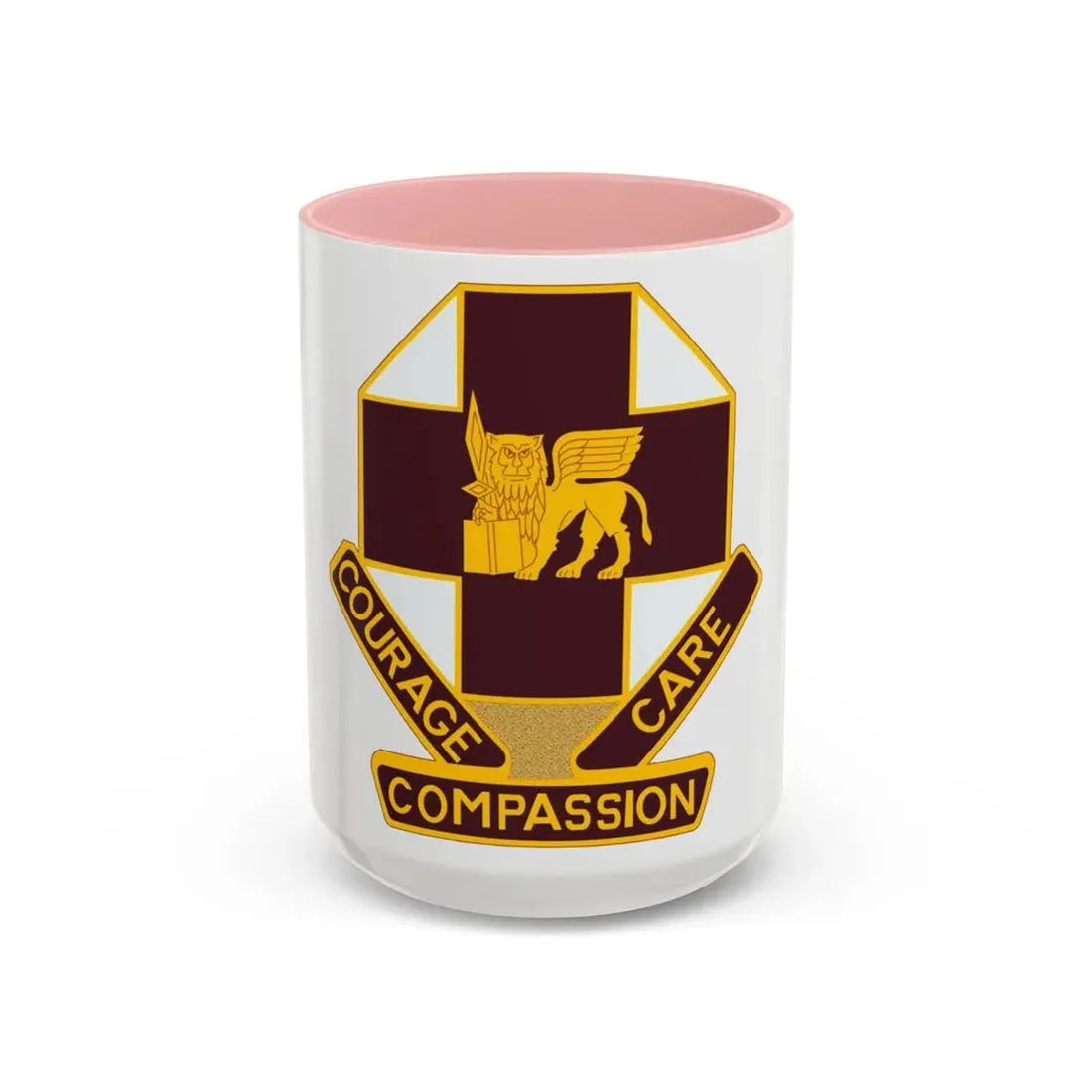 MEDDAC Vicenza US (U.S. Army) Accent Coffee Mug 15oz Pink - Go Mug Yourself